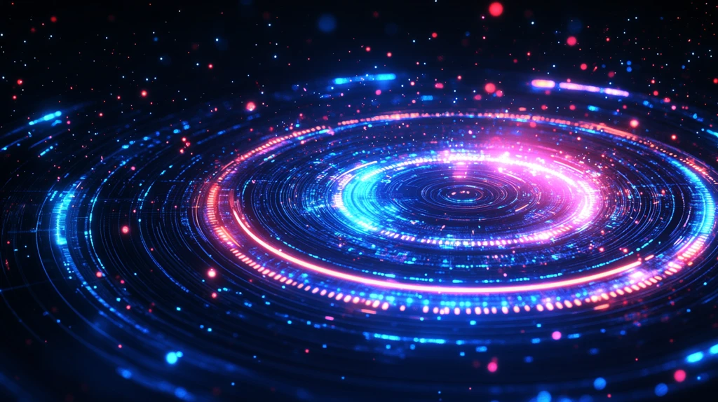 蓝底粉白圆线设计