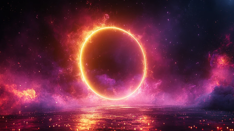 黑底霓虹光效设计