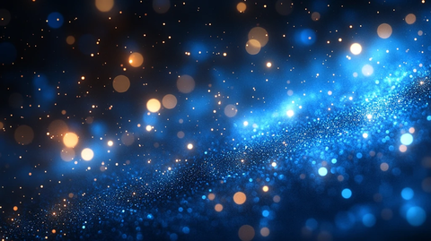 蓝色光晕神秘氛围