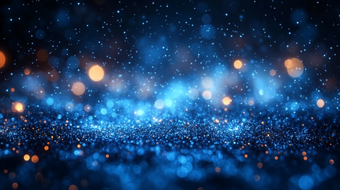 蓝色光晕神秘氛围