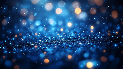 蓝色光晕神秘氛围