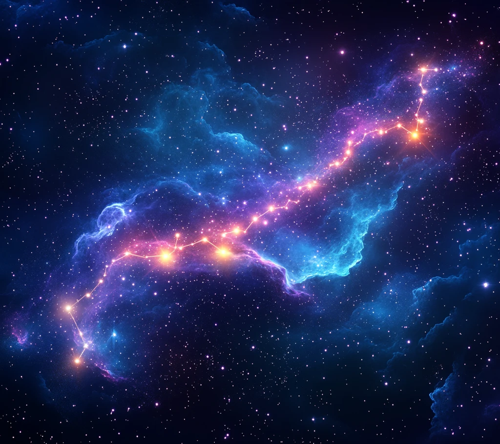 处女座星空背景