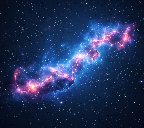 处女座星空背景