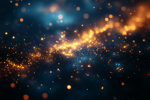 星光点点深蓝夜