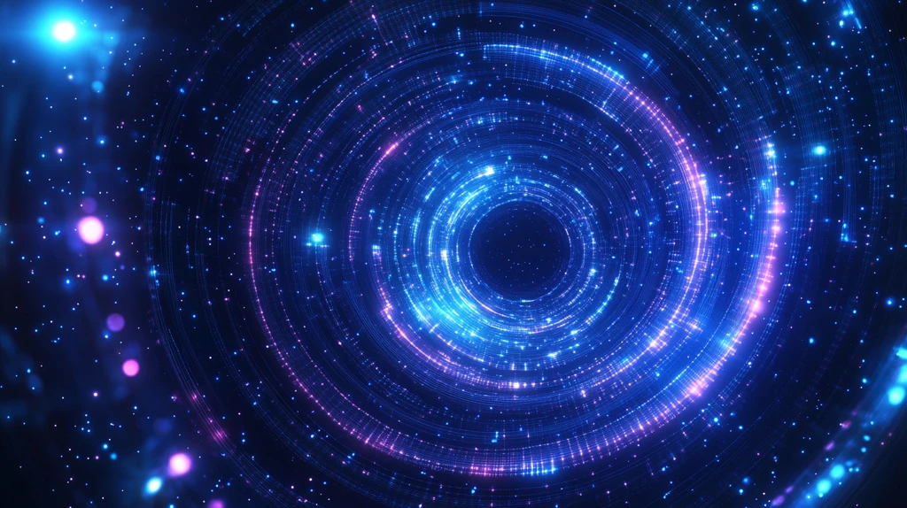 蓝色网络圆环背景