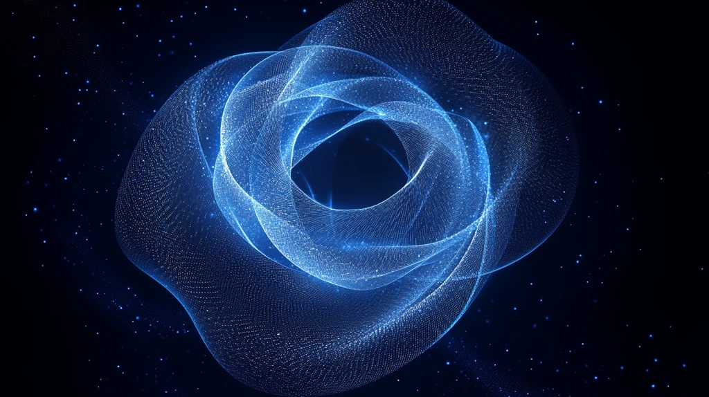 蓝色网络圆环背景