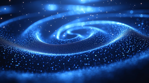 蓝色网络圆环背景