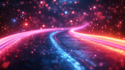 光纤线条科技背景