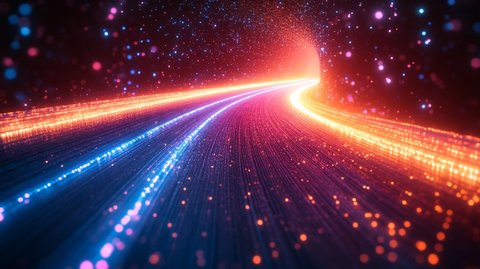 光纤线条科技背景