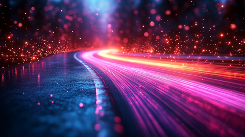 光纤线条科技背景