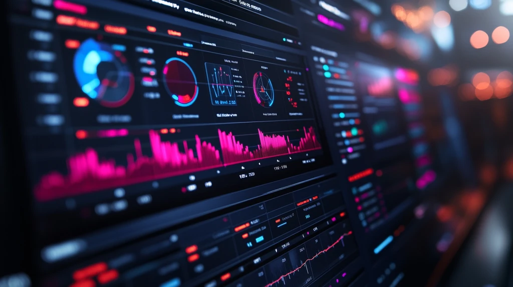 蓝色仪表盘设计