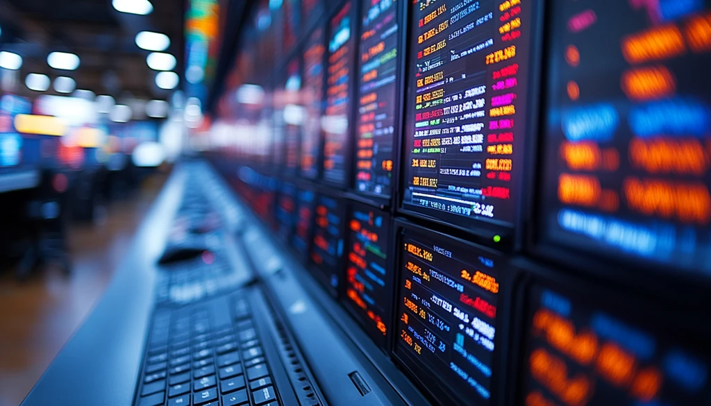 交易台多屏监控