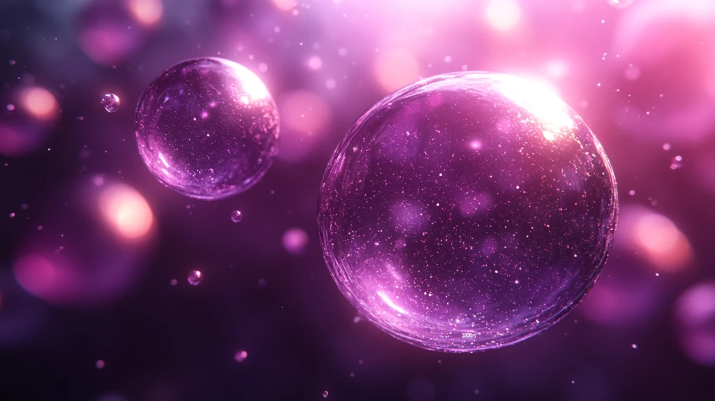 紫色渐变液中颗粒