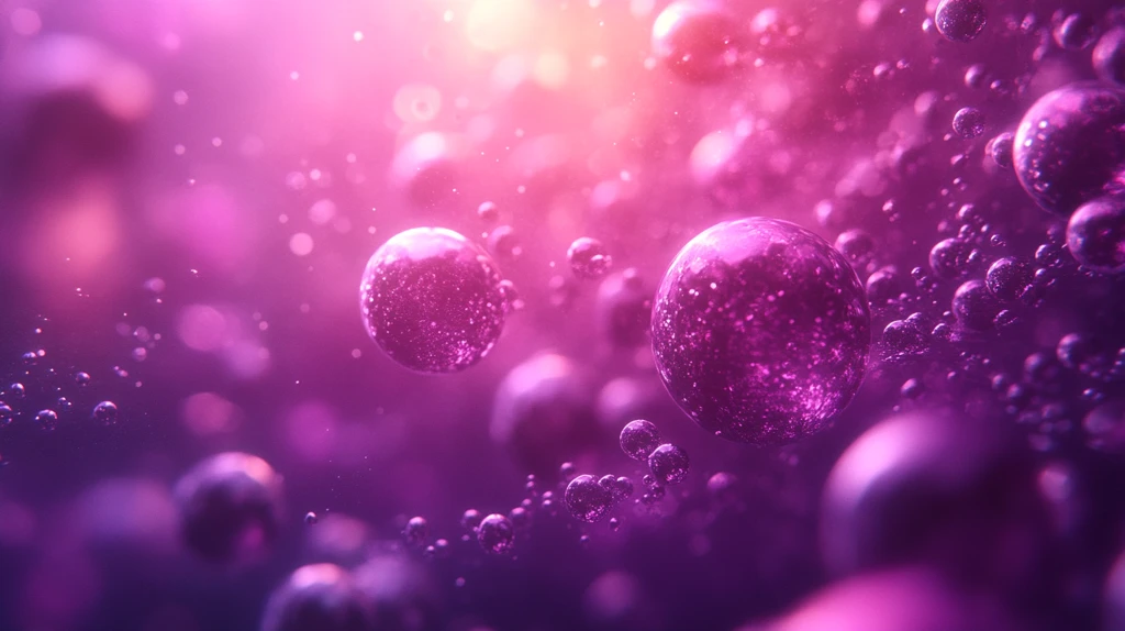 紫色渐变液中颗粒