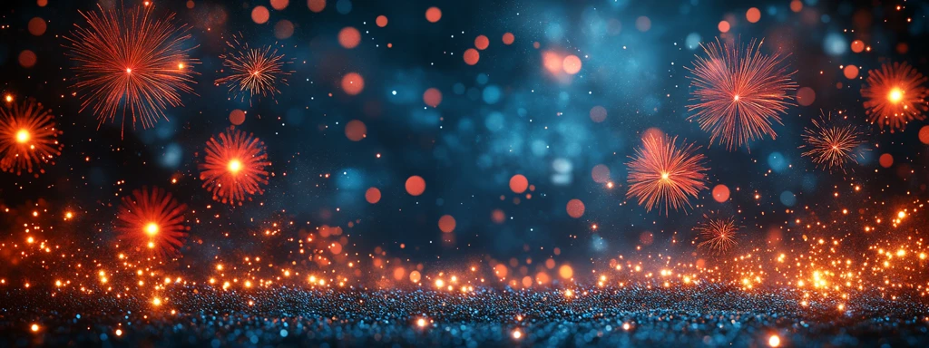 新年烟花庆祝模板