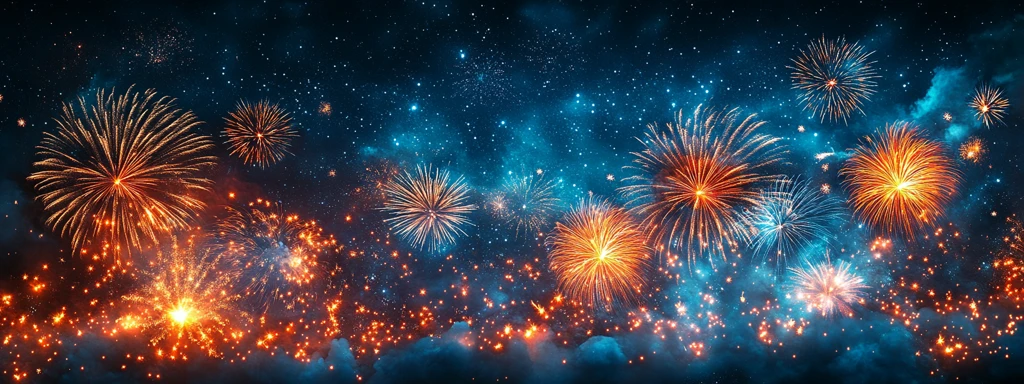 新年烟花庆祝模板