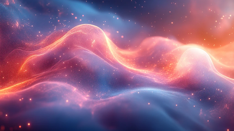 粉蓝光影虚拟背景