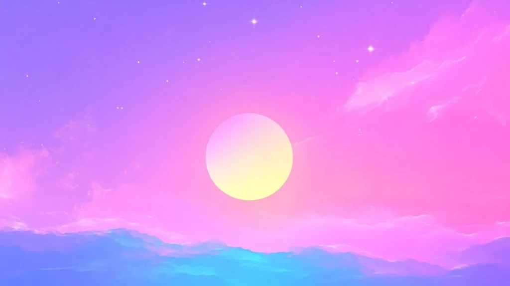 蓝粉紫渐变背景